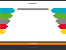 Tablet Screenshot of kidswar.com